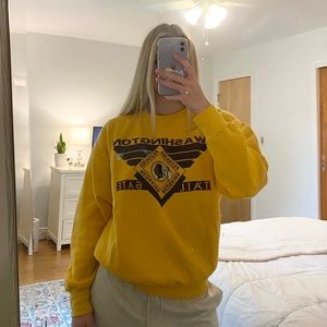 Vintage Washington Redskins Tailgate Yellow Sweatshirt (Size XL, fits like M)